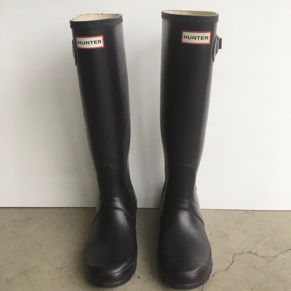 Hunter Boots Tall Navy Blue